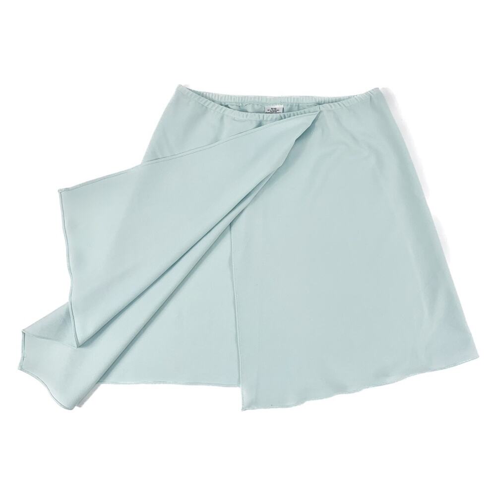 Light Blue Wrap Skirt